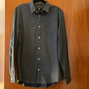 Polka Dot Slim Fit Button Down